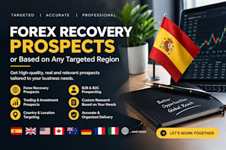 provide quality forex spain recovery leads or based on any targeted region