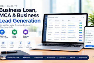generate business loan leads, mca leads and business lead generation