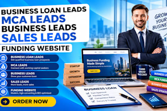 business loan leads mca leads business leads sales leads funding website