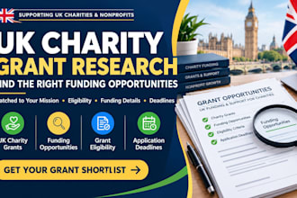 research UK charity grants and funding opportunities matched to your goal