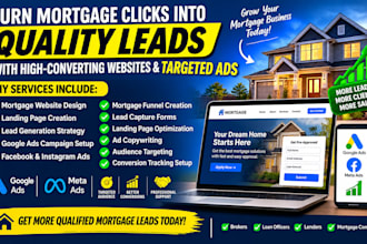 design mortgage website,quality mortgage leads using google ads and facebook ads