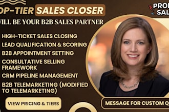 high ticket b2b sales closer, close warm leads and increase real estate revenue