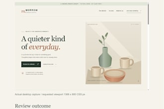 review your website and report usability and layout issues
