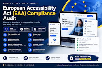 audit your website or app for european accessibility act eaa compliance