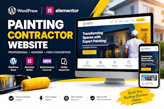 build a painting contractor website in wordpress