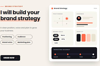 create brand strategy, marketing strategy, brand story and brand voice
