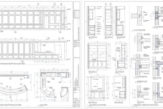 provide millwork shop drawings, architectural millwork, drafting and fabrication