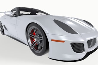 create 3d rc car model, 3d truck model, 3d car modelling, 3d car body kits