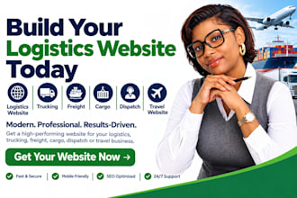 build a logistics website trucking freight travel website