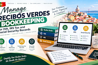 manage recibos verdes bookkeeping for iva irs tax and social security records