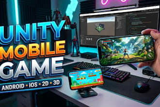 develop a unity mobile game for android and ios