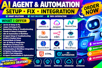 fix jarvis ai jasper html wordpress nemoclaw claude n8n ai bot secondbrain jev