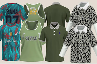 create realistic clo 3d clothing and virtual samples