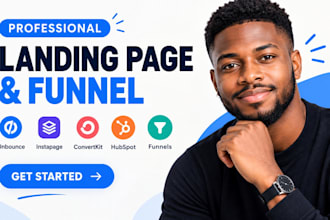design redesign unbounce instapages landing page convertkit hubspot crm funnels
