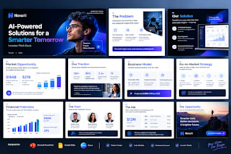 redesign powerpoint slides investor pitch deck ai presentation google slides