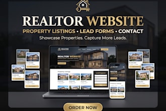 build a squarespace realtor website with property listings and lead forms