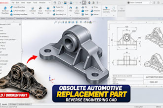 obsolete automotive replacement part solidwoorks fusion 360 reverse engineering