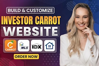 build and customize investor carrot website