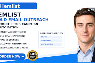 setup lemlist account cold email outreach lemlist campaign automation
