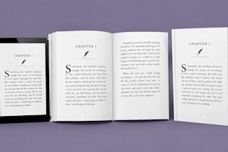 do kindle book formatting, paperback formatting, book interior and layout design