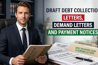 draft debt collection letters, demand letters and payment notices