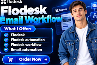 setup flodesk email workflow welcome sequence lead magnet forms automation