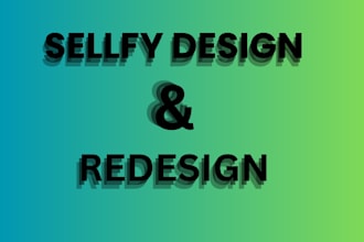 sellfy design and redsign your website