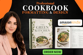 design and format a professional cookbook layout for KDP