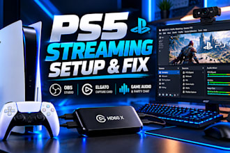 setup ps5 streaming with obs elgato capture card and audio