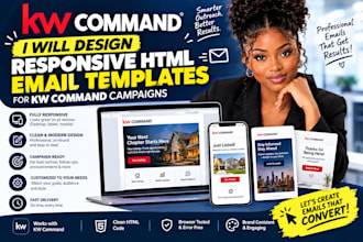 design responsive html email templates for kw command campaigns