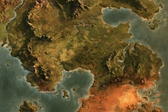 create a stunning custom fantasy map for your fictional world