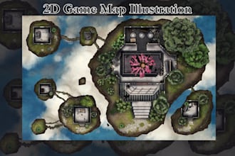 draw dnd battle maps, ttrpg maps, fantasy maps and 2d game map environments