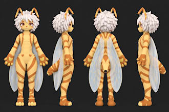 custom vrchat avatar commission, furry avatar, vrc avatar, vrchat nsfw model
