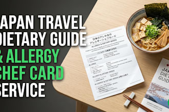 create a custom japan dietary travel guide and allergy card for your trip