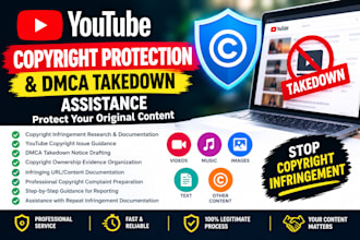 submit a dmca takedown notice for copyright infringement