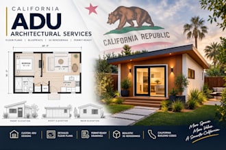 draft complete california adu architectural plans and permit set
