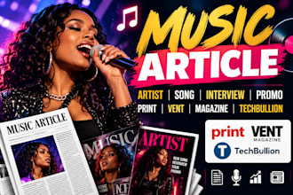 do music article artist song interview promo print vent maganzine techbullion