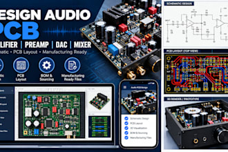 design audio pcb amplifier preamp dac or mixer