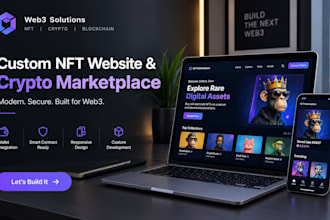 develop custom nft minting website, crypo blockchain nft marketplace with web 3