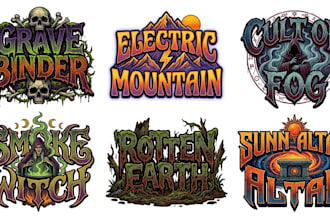 design doom metal, stoner metal and sludge metal logo