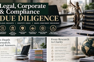 conduct legal, corporate and compliance due diligence