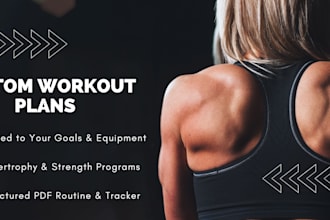 create a personalized workout routine and fitness plan