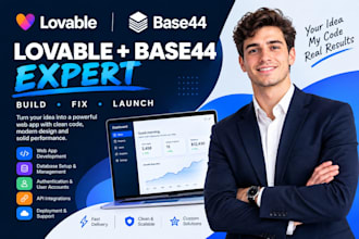 build fix improve lovable or base44 web app with supabase, lovable base44 expert