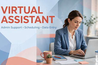 be your reliable virtual assistant for admin and scheduling