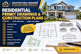 create residential permit drawings and construction plans