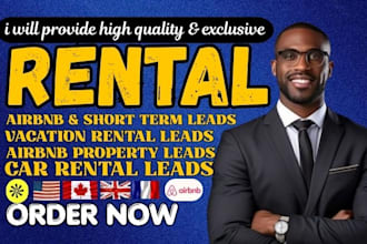 generate targeted rental leads airbnb leads and property management leads