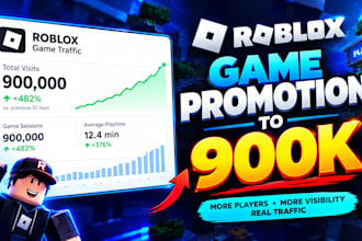 roblox game promotion, roblox ads, discord server, promote roblox game to 900k