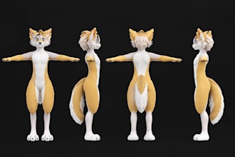 do custom vrchat avatar commission vtuber vrc avatar furry nsfw vr 3d character