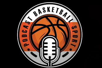 create modern sports and media broadcast logo