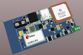 design gps tracker pcb layout, iot hardware and circuits for fleet monitoring